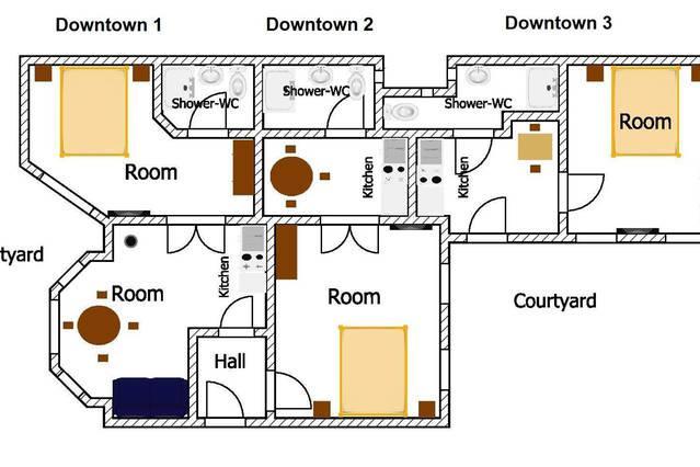 בודפשט Vaci Street Downtown Apartments חדר תמונה
